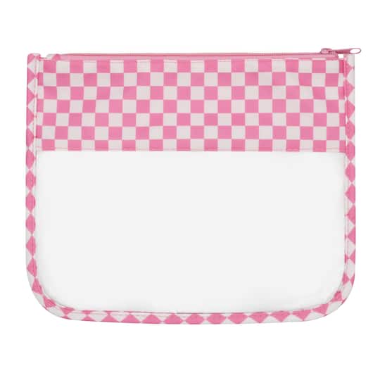 Summer Pink Check Pouch by Creatology&#x2122;